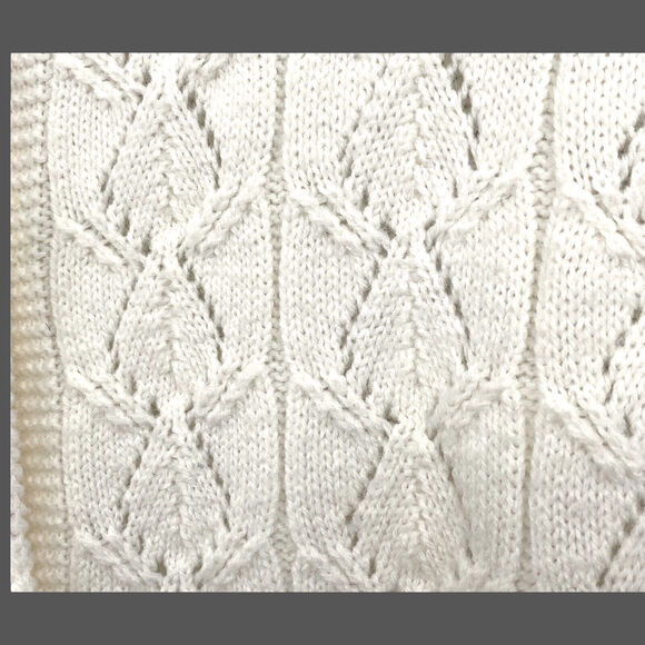 VTG Diversity Sport Cardigan Sweater Women S/M P Vanilla Girl White Grannycore - Picture 4 of 12